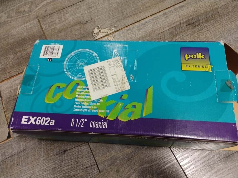 Polk Coaxial EX 602a EX Series II 6 1/2” 4 ohm Car Stereo Speaker two